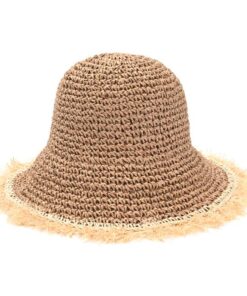 Sombrero capelina tejida simil crochet x1u