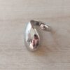 ANILLO DE ACERO TIPO CHUNKY ABIERTO IRREGULAR