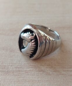 ANILLO DE ACERO HERRADURA CABALLO