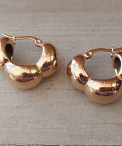 ARO DE ACERO DORADO ARGOLLA BOMBE TRIPLE. MEDIDA 20 MM