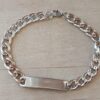 PULSERA DE ACERO GRUMET 2.0 CON CHAPA PARA GRABAR DE 7 X 30 MM. LARGO 22 CM.