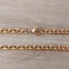 CADENA DE ACERO DORADO ESLABÓN TIFFANY 1.0