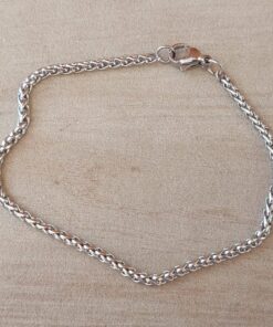 PULSERA DE ACERO ESPIGA 2.4. LARGO 18 CM