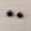 ARO DE ACERO GRABADO CON ESMALTE NEGRO. MEDIDA 10 MM