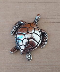 DIJE DE ACERO TORTUGA 35 X 43 MM