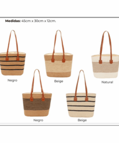 Bolso playero 45x30x12cm x1u