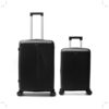 Set Valijas SKORA HARD PP Negro 20 y 24 pulg ,doble rueda fija, expandible y cerradura de combinacion x1u