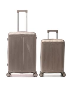 Set Valijas SKORA HARD PP Vison 20 y 24 pulg ,doble rueda fija, expandible y cerradura de combinacion x1u