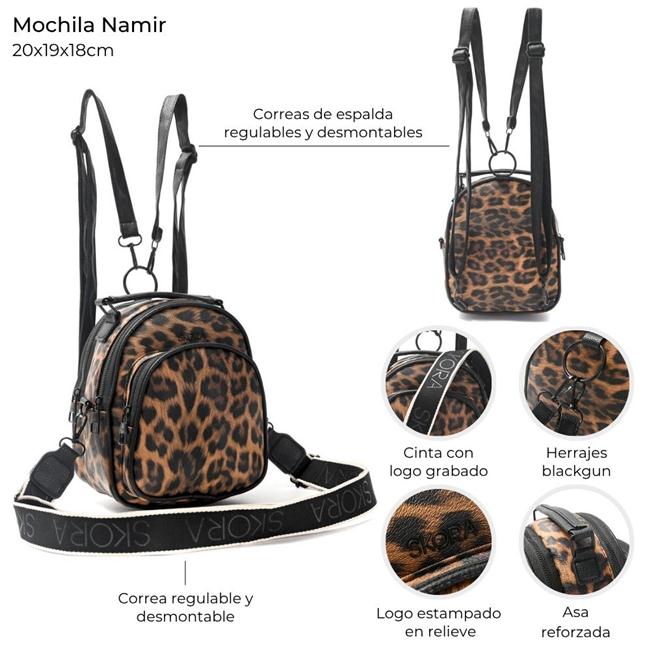 Mochila Namir 20x19x18cm x1u - Imagen 13