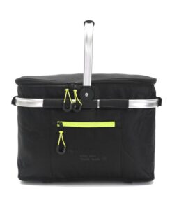 Canasto WANDERLUST 43x26.5x28 cm con doble asa y estructura de aluminio forreria isotermica x1u