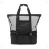 Bolso Playero Mesh 41x16x50 cm con lunchera desmontable. Acceso con cierre, x1u