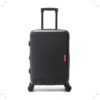 Valija Wanderlust Urban Red Hard ABS Negro 20 pulg ,doble rueda retraible, con expansion y cerradura de combinacion x1u