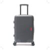 Valija Wanderlust Urban Red Hard ABS Gris Oscuro 20 pulg ,doble rueda retraible, con expansion y cerradura de combinacion x1u