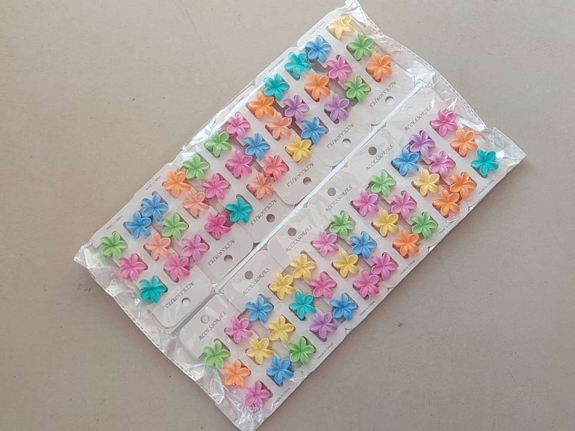 Set Broche flor 2 cm x 6 unidades - Imagen 2