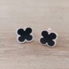 ARO DE ACERO BLANCO VAN CLEEF 14 MM COLOR NEGRO