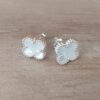 ARO DE ACERO BLANCO VAN CLEEF 14 MM COLOR BLANCO