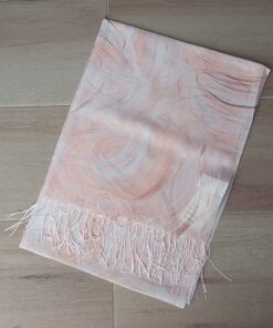PASHMINA ESTAMPADA CON FLECOS 70 X 180 CM.