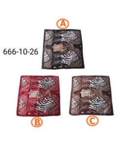 PAÑUELO RASADO AZEBRADO. 90 X 90 CM