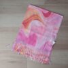 PASHMINA ESTAMPADA CON FLECOS 70 X 180 CM.
