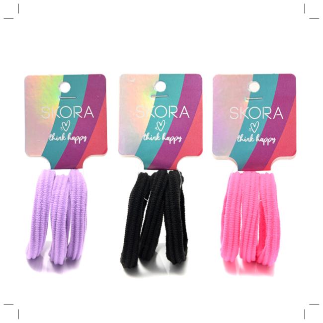 Pack x 12 Set infantil gomita de pelo clasica x 3u.