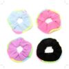 Scuncie tela con pompones x 12 unidades