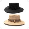 Sombrero australiano con cuerda ajustable y boton 36x33 cm x1u