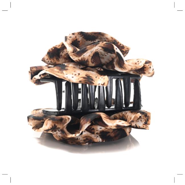Broche con flor tela x 12u. - Imagen 3