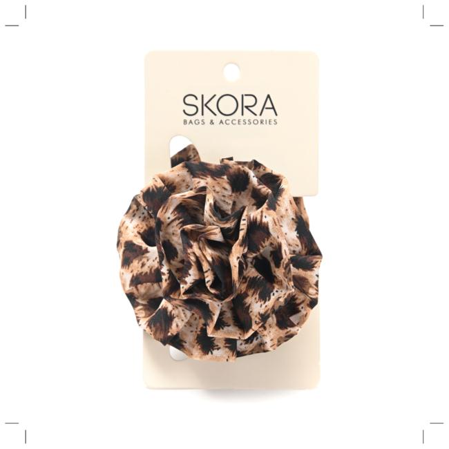 Broche con flor tela x 12u. - Imagen 2
