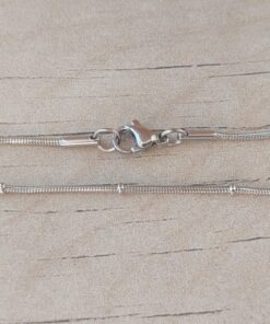 CADENA DE ACERO CLAPTON 1.2 CON BOLITA 1,5 MM.