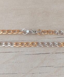 CADENA DE ACERO COMBINADA CON DORADO GRUMET 1.0.