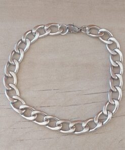 PULSERA DE ACERO GRUMET 2.5. LARGO 22 CM