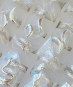 ANILLOS ACERO BLANCO FIGURA VÍBORA (6 MODELOS) X 36 UNIDADES SURTIDOS EN MEDIDAS. (MEDIDAS DEL 17 AL 18)