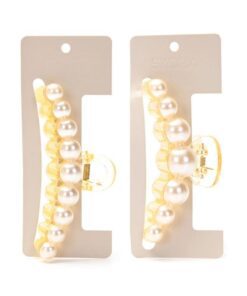 Broche de pelo perlas 11.5cm x 12 unidades