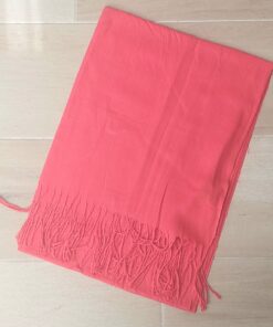 PASHMINA LISA ROJO 70 X 180 CM.