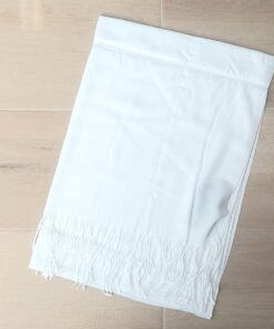 PASHMINA LISA BLANCO 70 X 180 CM.