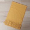 PASHMINA LISA MOSTAZA 70 X 180 CM.