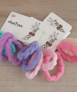 SET COLITAS TRENZADAS X 4 UNIDADES COLORES PASTEL X 12 BLISTERS