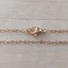 CADENA DE ACERO DORADO FORCET 0.4 X 50. Paquete x 10 unidades