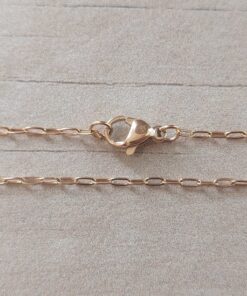 CADENA DE ACERO DORADO FORCET 0.4 X 50. Paquete x 10 unidades