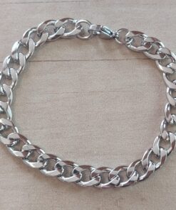PULSERA DE ACERO GRUMET 2.3, ESLABÓN GRUESO. LARGO 22 CM