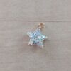 DIJE DE ACERO DORADO ESTRELLA CON STRASS TORNASOL. 12 MM
