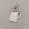 DIJE DE ACERO FIGURA CHOP DE CERVEZA. TAMAÑO 20 X 24 MM