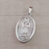 DIJE DE ACERO MEDALLA VIRGEN DE GUADALUPE. 40 X 25 MM