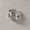 ANILLO DE ACERO TIPO CHUNKY VOLADO.