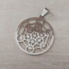 DIJE DE ACERO CUBO DE METATRON. 25 MM