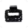 Broche cuadrado strass x12 unidades