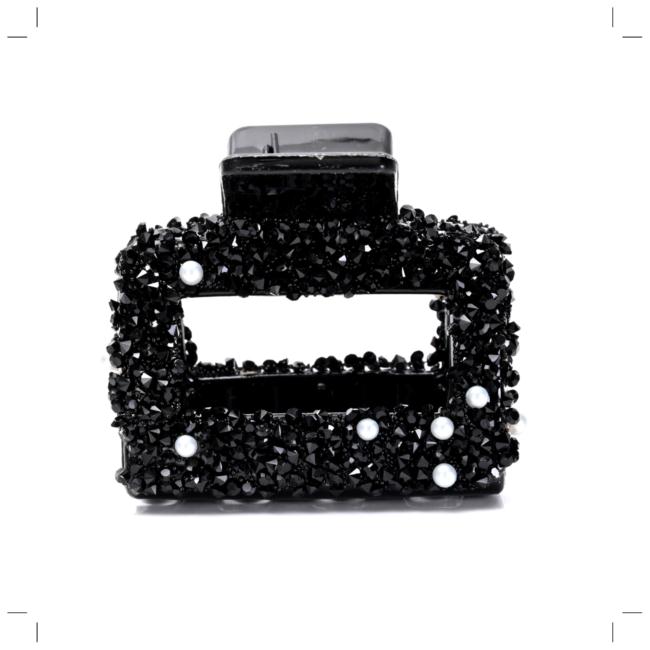 Broche cuadrado strass x12 unidades