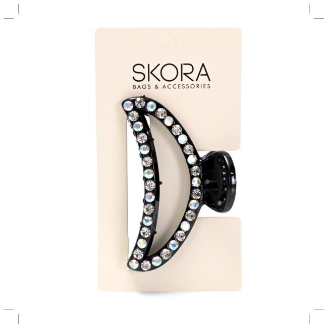 Broche oval strass x12 unidades