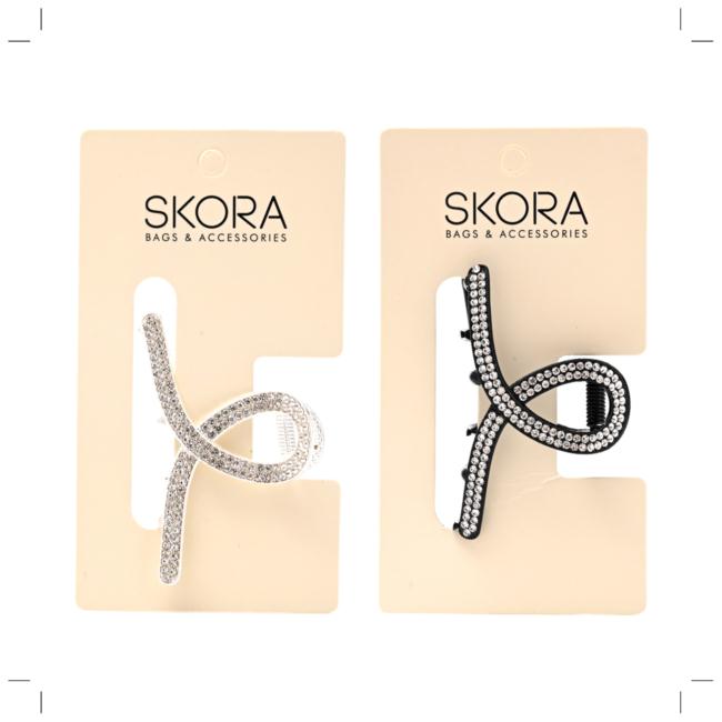 Broche cinta strass 5.5cm x12 unidades
