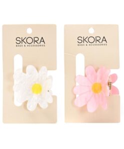 Broche margarita nacar x12 unidades